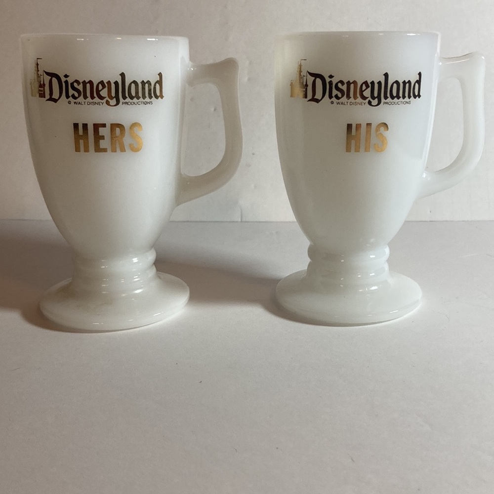 Disneyland mug set his and hers vintage